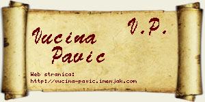 Vucina Pavić vizit kartica